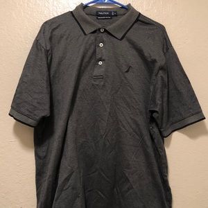Nautical Men’s Polo Gray Size XL Mercerized Cotton